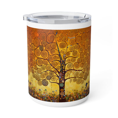 Stoclet Frieze Inspired: Gustav Klimt Tree of Life Insulated Coffee Mug