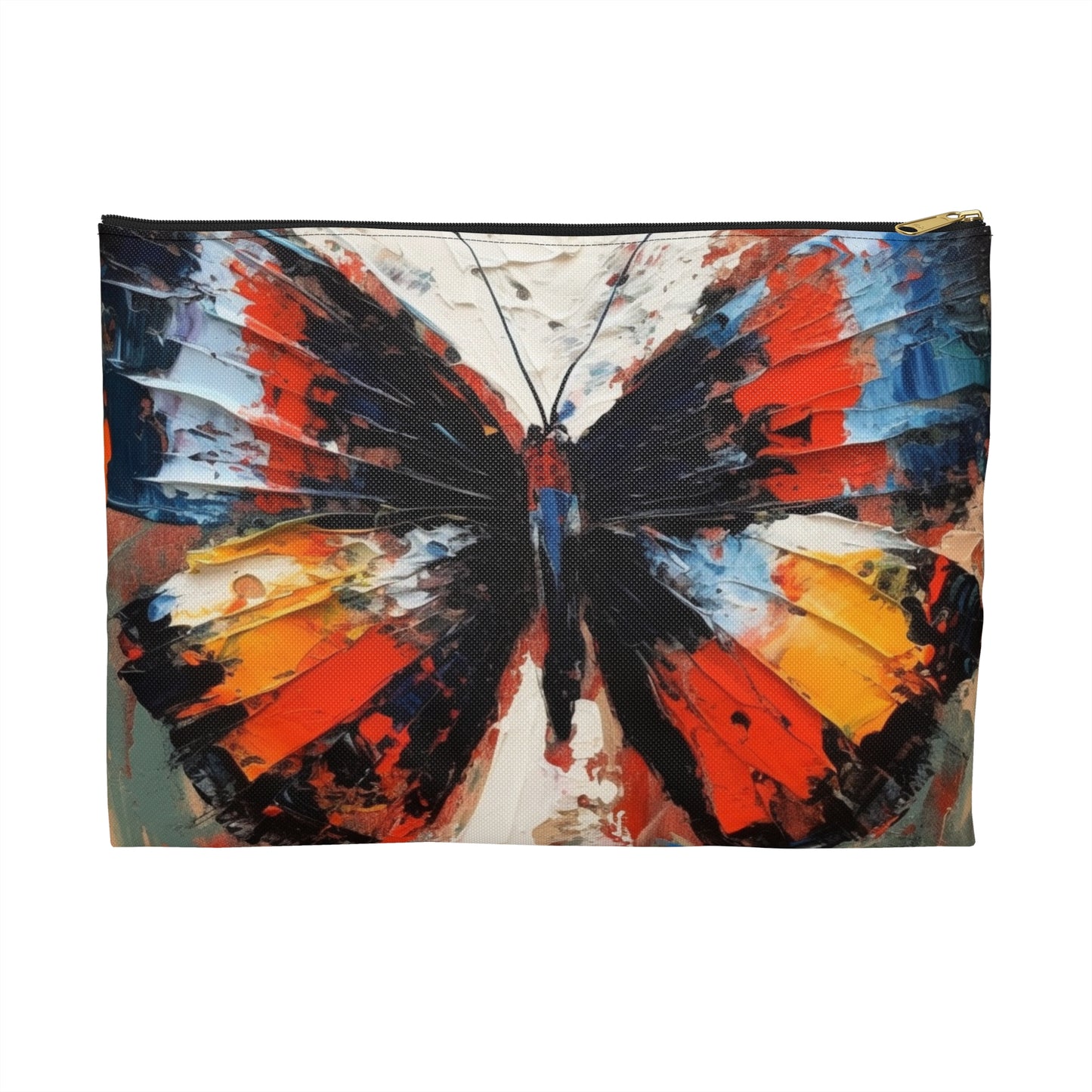 Accessory Pouch with Bauhaus-Inspired Butterfly Drawing: A Harmonious Blend of Art and Functionality