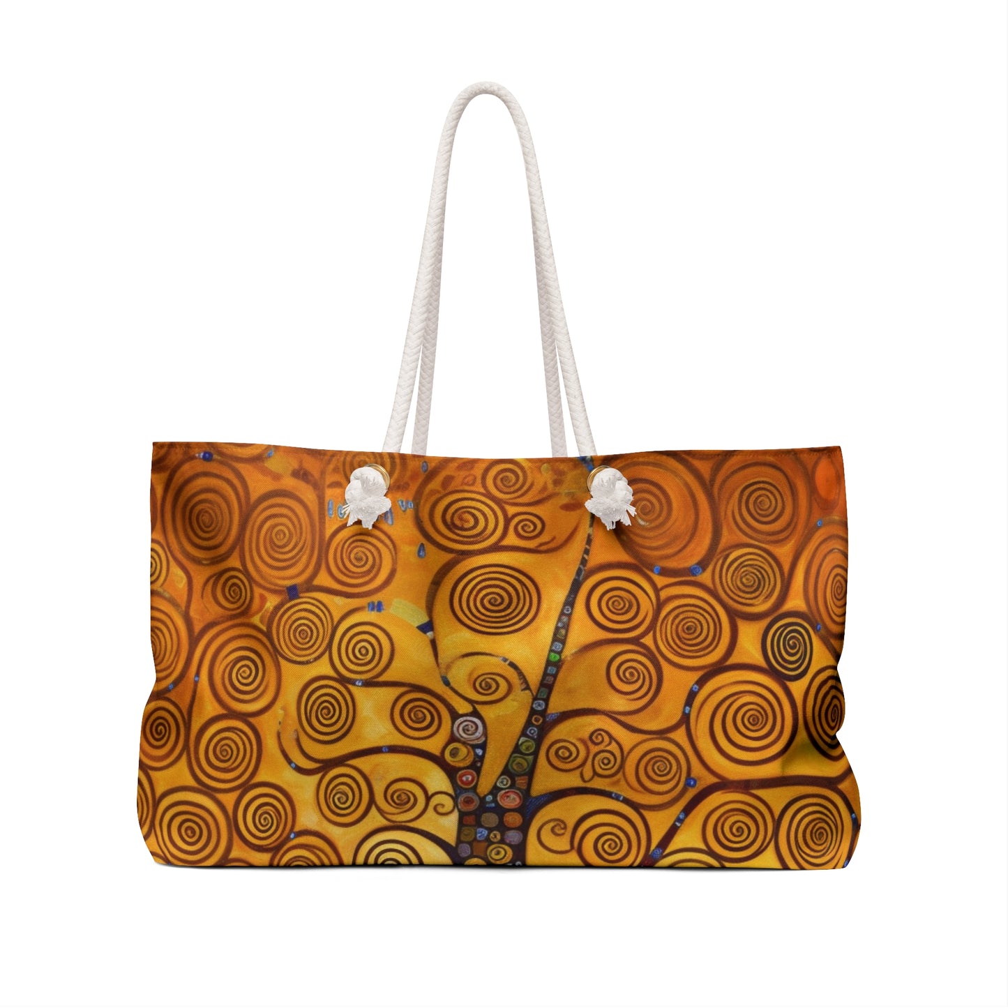 Symbolic Harmony: Gustav Klimt Tree of Life Weekender Bag, Embrace Artistic Elegance