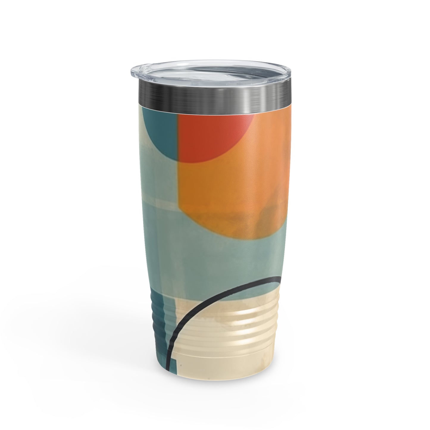 Abstract Art Geometric Simplicity: Geometric Abstract Art Ringneck Tumbler