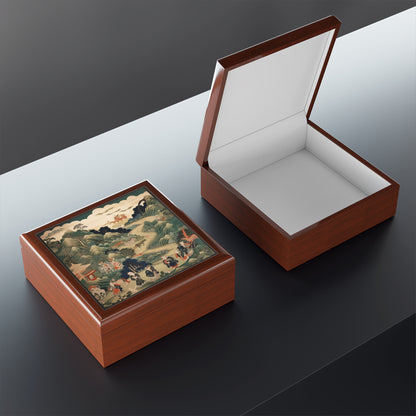 Japanese Tapestry Jewelry Box: Embrace the Artistic Splendor