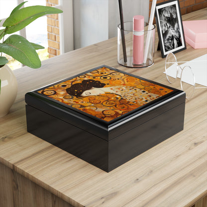 Gustav Klimt Inspired Jewelry Box A Tribute to the Iconic Art of the Vienna Secession