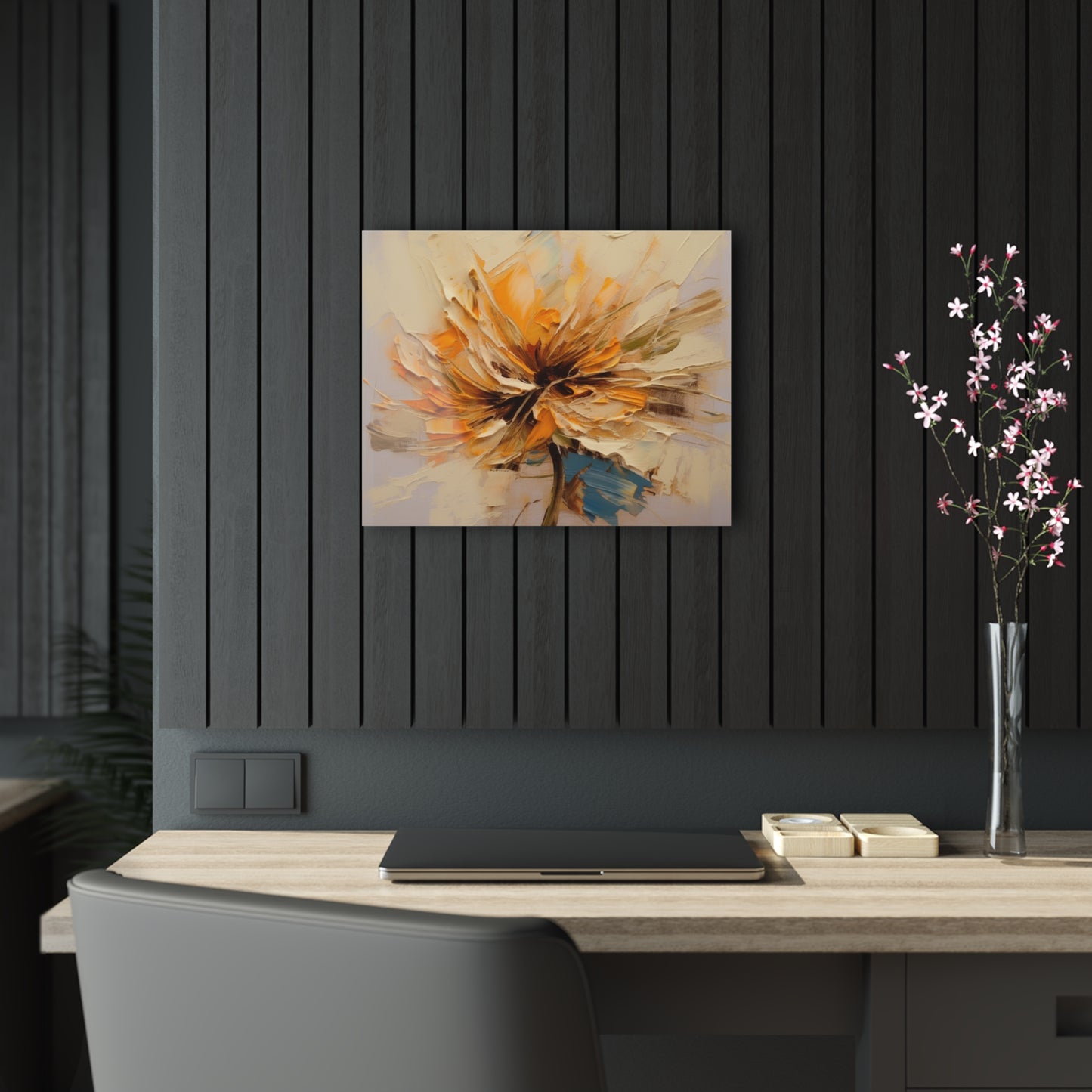 A Brush of Nature's Elegance: Acrylic Prints for Artistic Flower Lovers