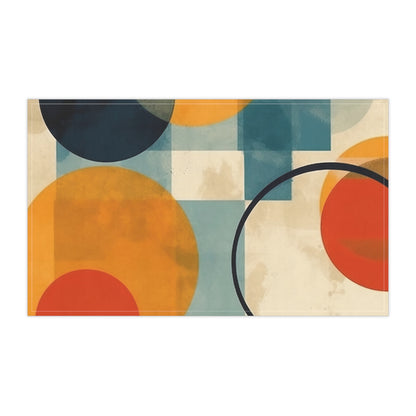 Geometric Gems: Kitchen Towel Inspired by Abstract Geometric Art