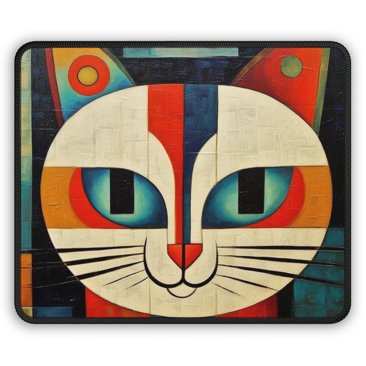 Artistic Vintage Vibes: Picasso-Inspired Midcentury Modern Gaming Mouse Pad for Retro Fashion