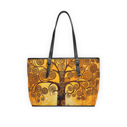 The Tree of Life PU Leather Shoulder Bag: A Modern Art Tribute to Gustav Klimt