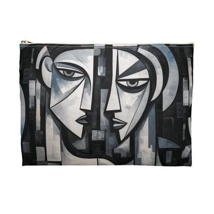 Cubist Paintings Accessory Pouch: Captivating Brush Strokes