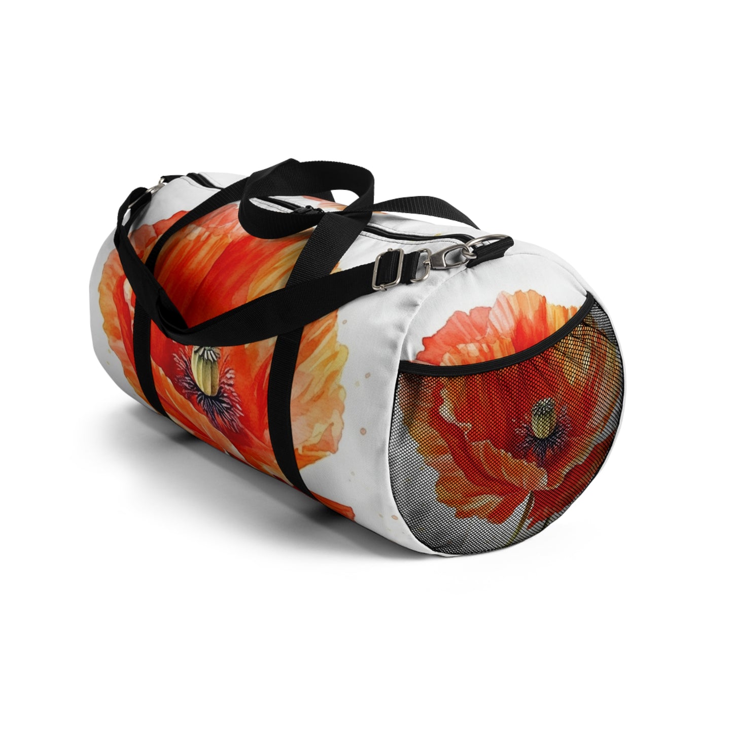 Watercolor Poppy Garden Duffel Bag: Unleash the Beauty of Nature