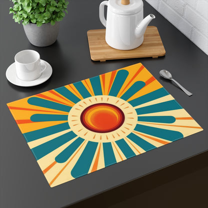 Atomic Age Sunshine: Midcentury Modern Sun Placemat