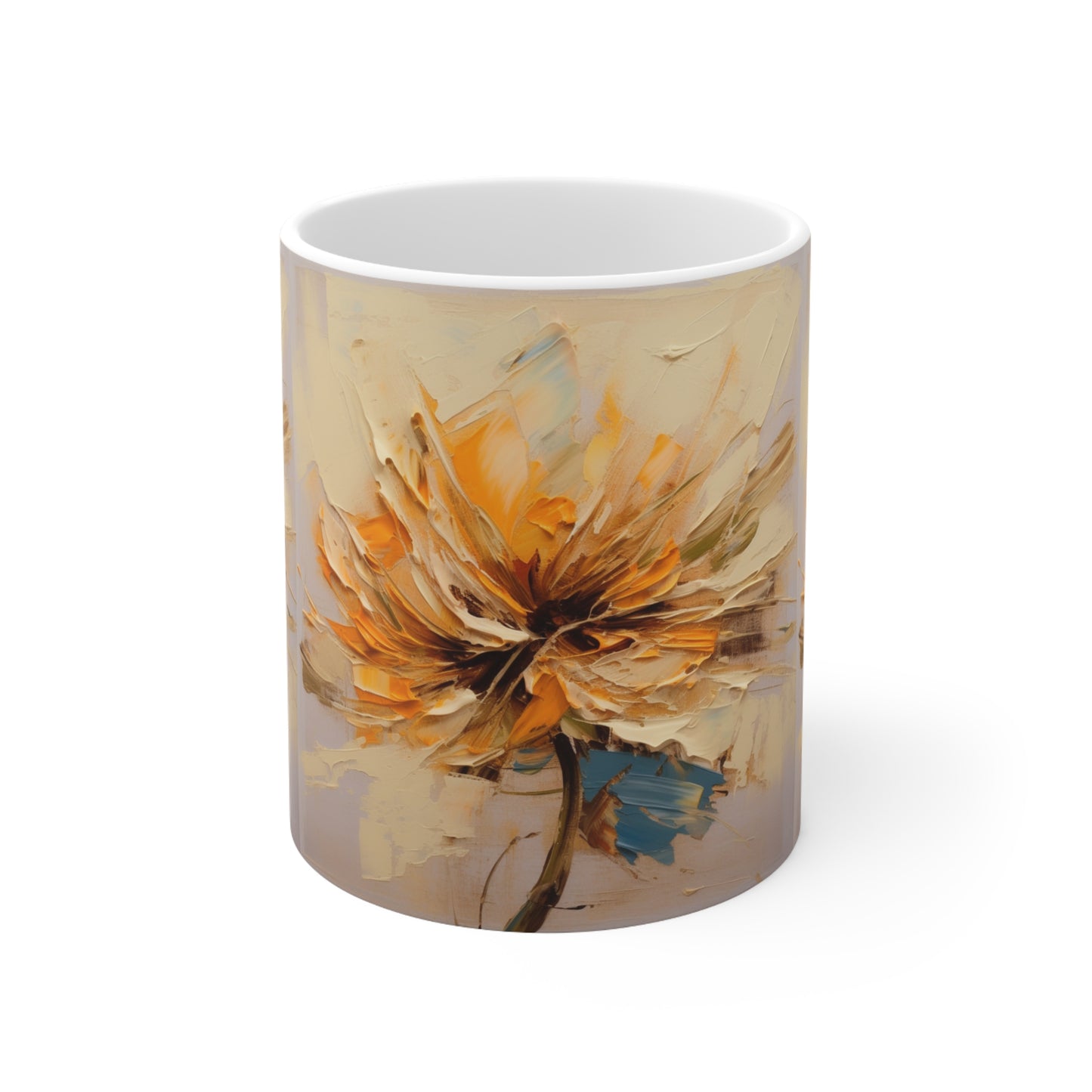 Express Your Style with Ceramic Mug: Tan Hua Flower Inspiration