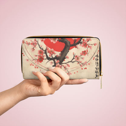 Nature's Brushstrokes: Zipper Wallet