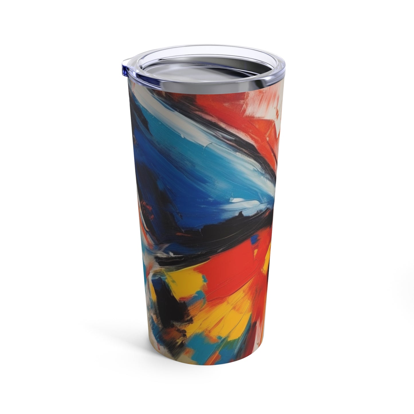 Painting with a Twist: Abstract Butterfly Tumbler