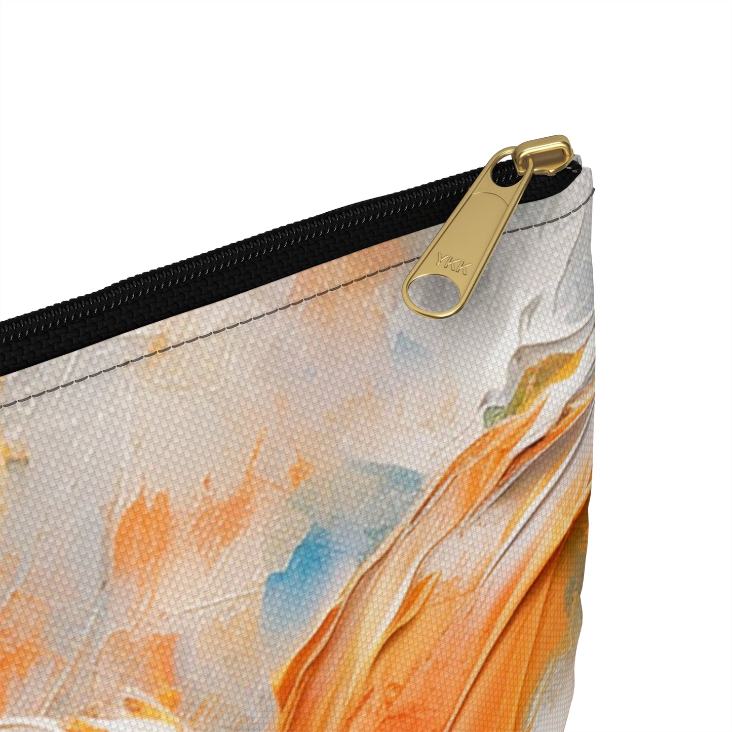 Accessory Pouch with Vibrant Orange Tulip: Embrace the Beauty of Nature