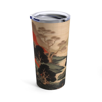 Custom Japanese Tapestry on a Tumbler - Elevate Your Drink Experience with Unique Artistic Expression