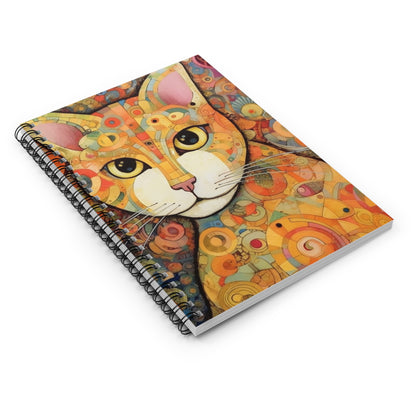 Art Nouveau Revival: Klimt-Inspired Spiral Notebook