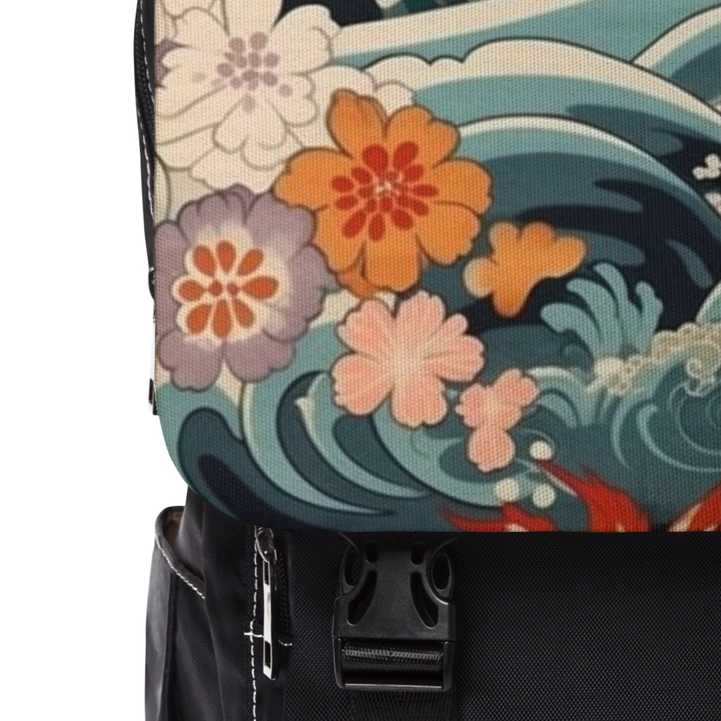 Elegant Kimono Unisex Casual Shoulder Backpack: Embrace Japanese Artistry