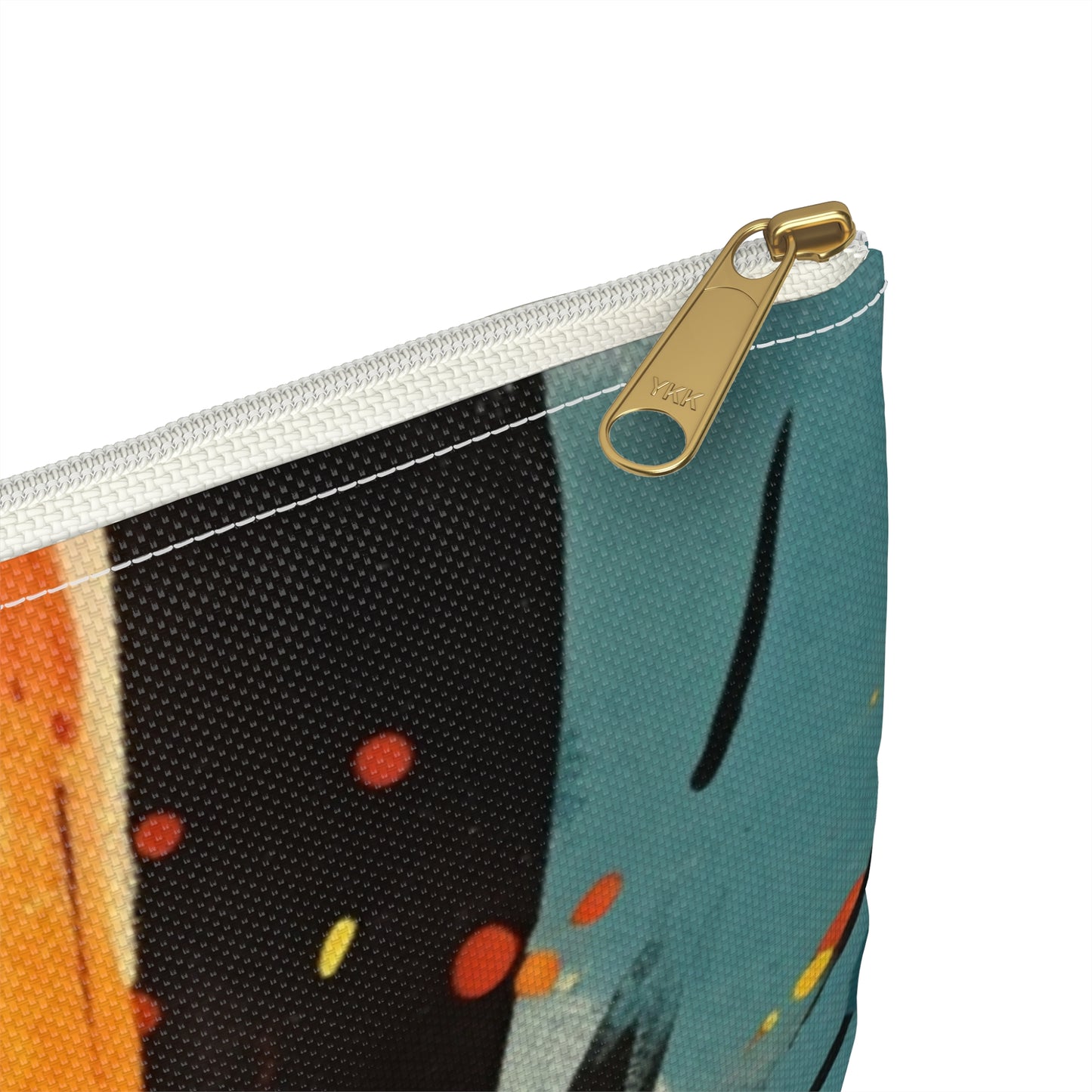 Cosmic Fusion: Abstract Art Accessory Pouch