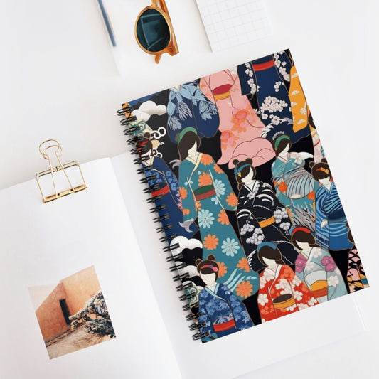 Kimono Dreams Spiral Notebook: Experience Japanese Elegance