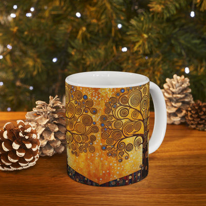 Ceramic Mug: The Tree of Life Delight - A Fusion of Art and Eternity in Your Hands