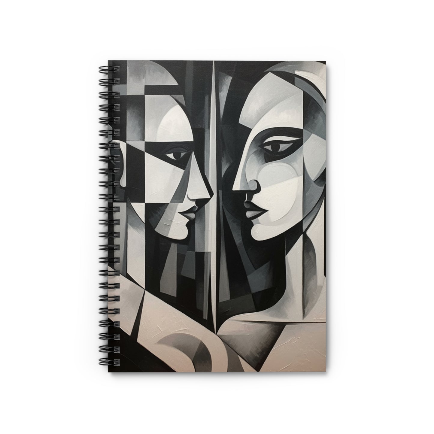 Cubist Fusion Abstract  Spiral Notebook: Where Creativity and Refreshment Converge