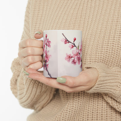 Embrace the Tranquility of Cherry Blossoms with Ceramic Mug