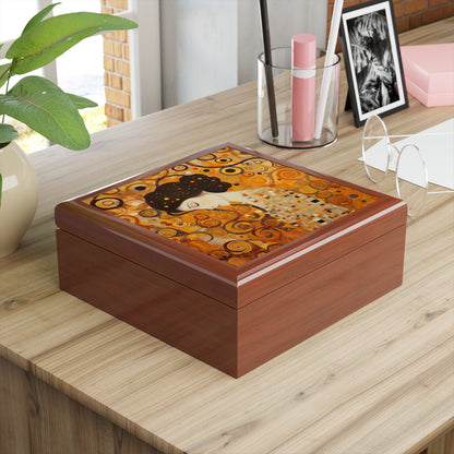 Gustav Klimt Inspired Jewelry Box A Tribute to the Iconic Art of the Vienna Secession