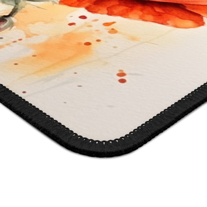 Whimsical Poppy Flower Watercolor Gaming Mouse Pad: An Artistic Delight