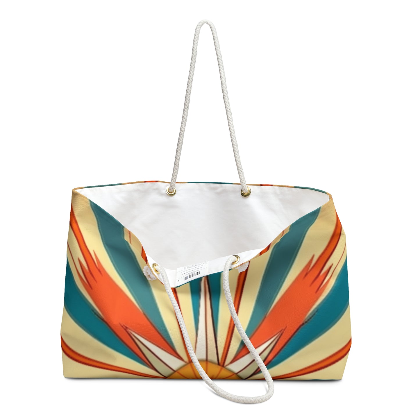 Minimalist Home Decor: Contemporary Starburst Candy Colored Weekender Bag for Women