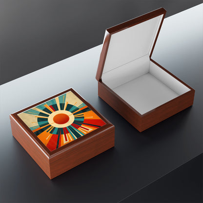 Minimalist Sunshine: Midcentury Modern Sun Jewelry Box