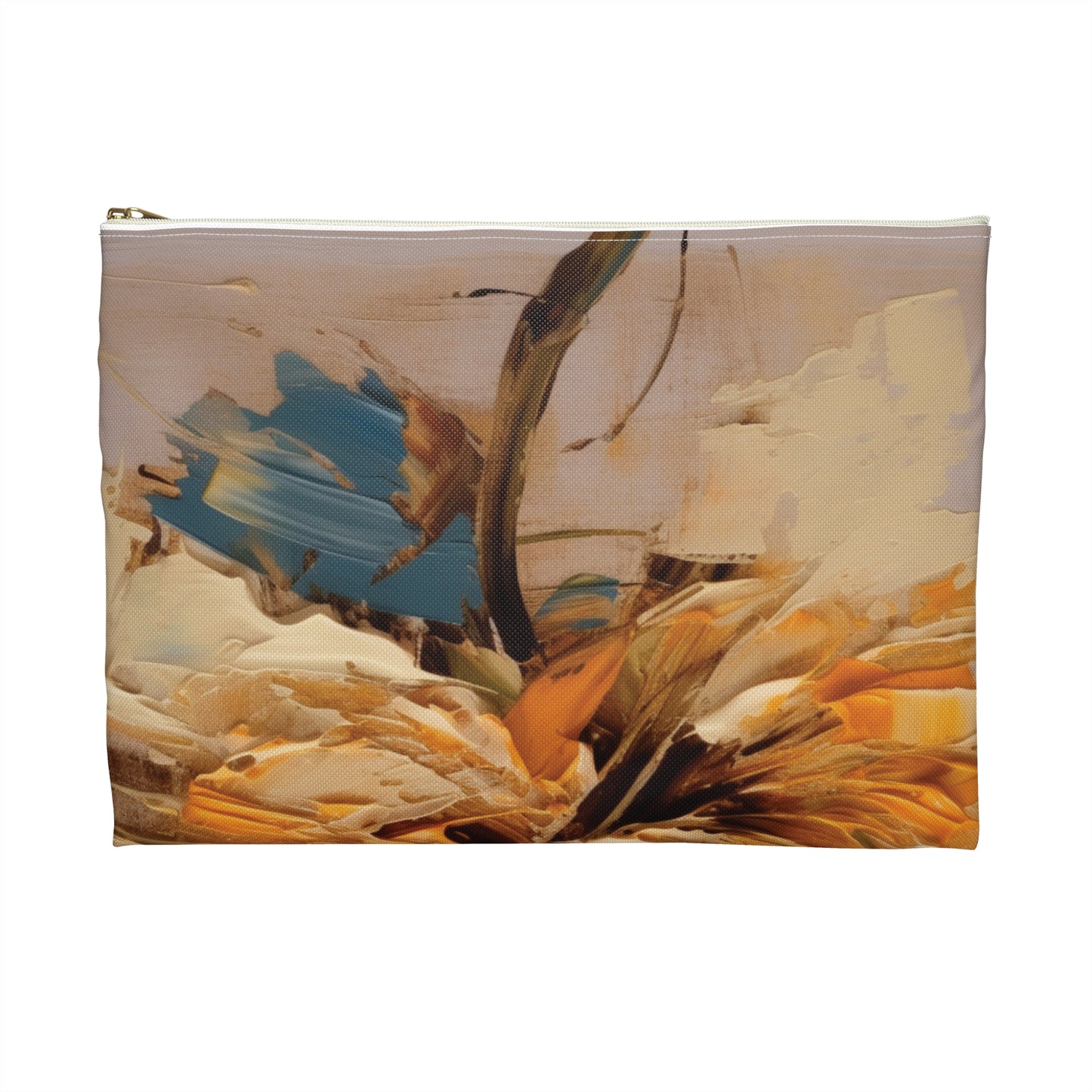 A Brush of Nature's Elegance: Accessory Pouch for Artistic Flower Lovers