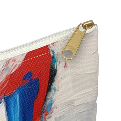 Abstract Accessory Pouch for Art Lovers: Butterfly-Inspired Delight