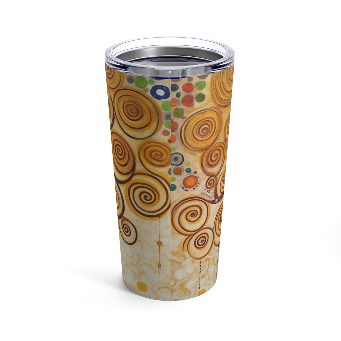 Captivating Artistry: The Tree of Life Tumbler, Inspired by Gustav Klimt's Timeless Masterpiece