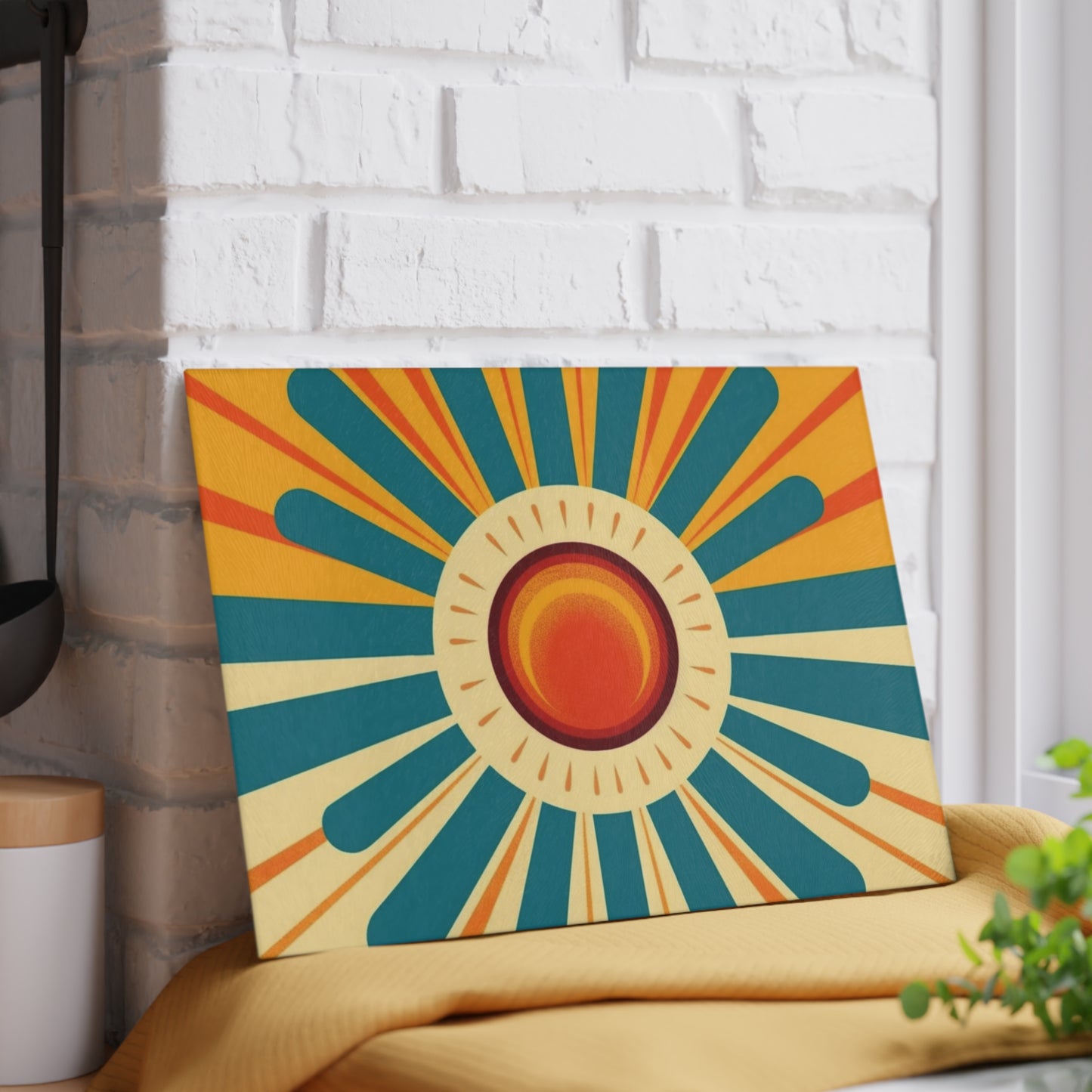 Atomic Age Sunshine: Midcentury Modern Sun Glass Cutting Board