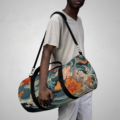 Elegant Kimono Duffel Bag: Embrace Japanese Artistry