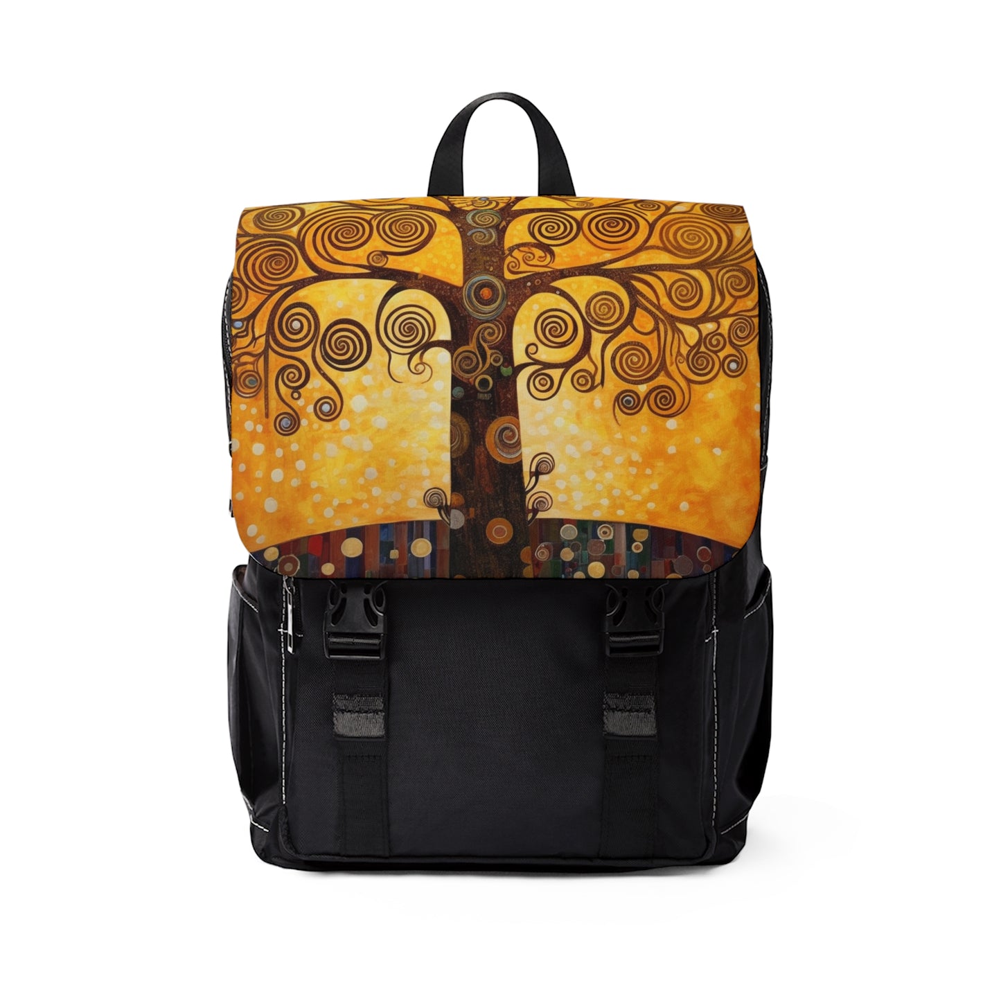 The Tree of Life Unisex Casual Shoulder Backpack: A Modern Art Tribute to Gustav Klimt