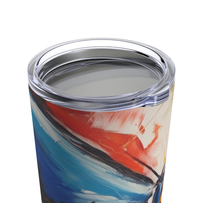 Painting with a Twist: Abstract Butterfly Tumbler