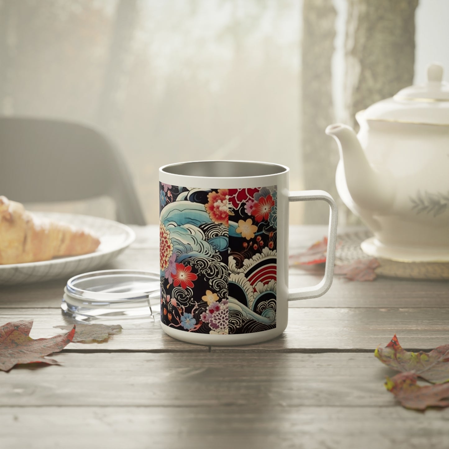 Kimono-Inspired Beauty: Kimono Insulated Coffee Mug