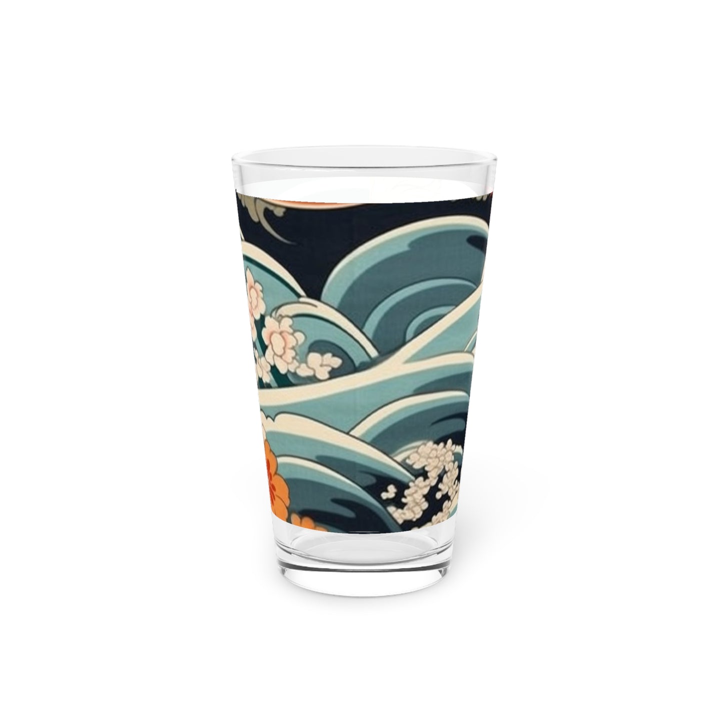 Elegant Kimono Pint Glass: Embrace Japanese Artistry