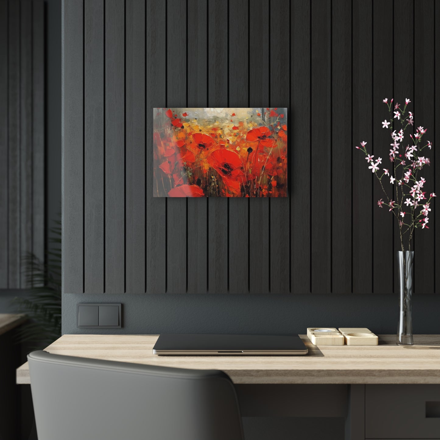 Whimsical Poppy Art on Acrylic Prints