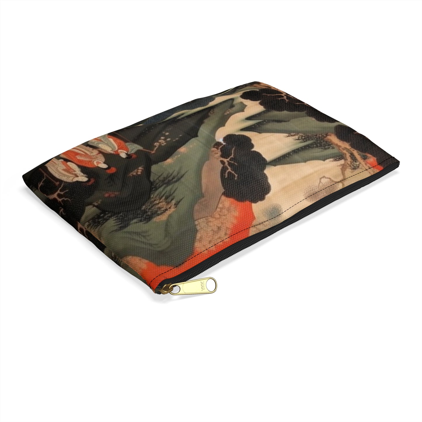 Custom Japanese Tapestry on a Accessory Pouch - Unique Artistic Expression