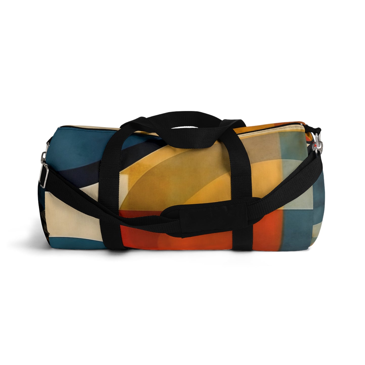 Geometric Abstract Expression: Fuse Art and Fashion with our Duffel Bag