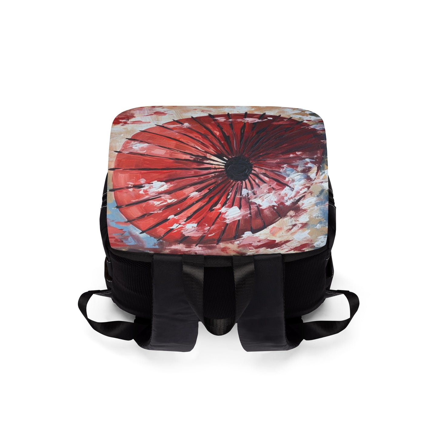 Abstract Japanese Umbrella Art Casual Backpack