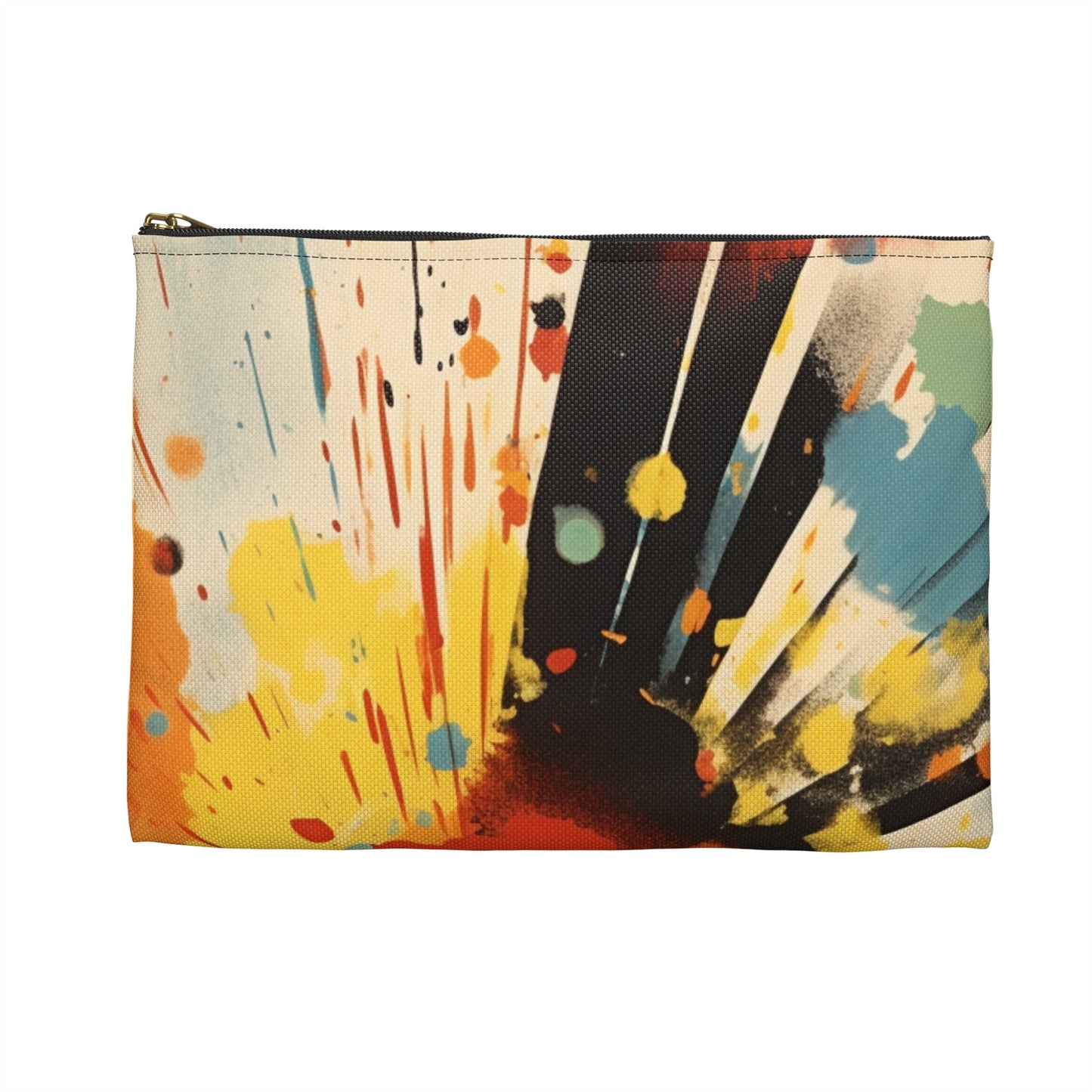 Abstract Harmony: Art-Inspired Accessory Pouch