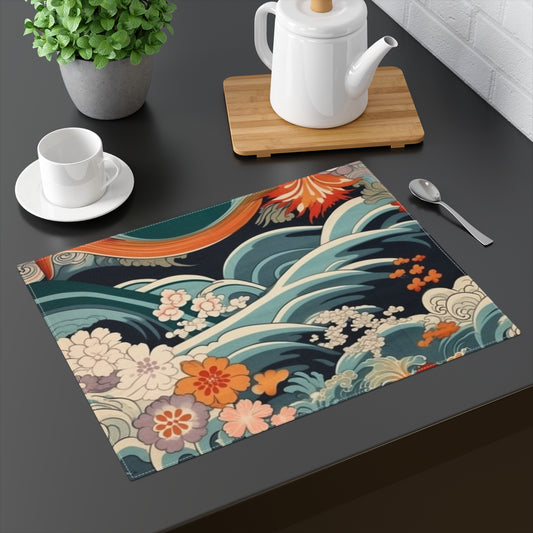 Elegant Kimono Placemat: Embrace Japanese Artistry