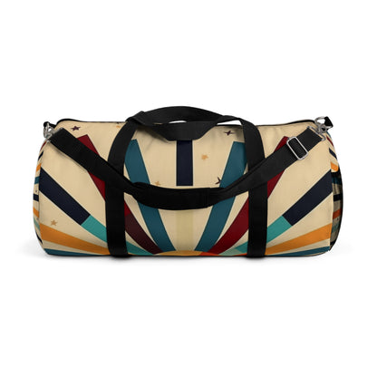 Vintage Fashion Revival: Step back in Time with our Starburst Candy Colored Duffel Bag