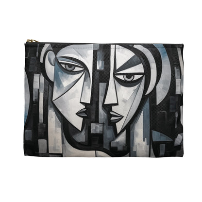 Cubist Paintings Accessory Pouch: Captivating Brush Strokes