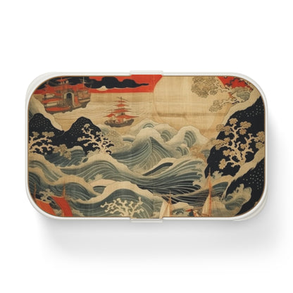 Artistic Fusion - Where Japanese Tapestry Meets the Perfect Bento Box