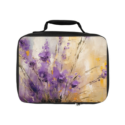 Expressive Lavender Drawing on Lunch Bag: A Symphony of Colors and Petals