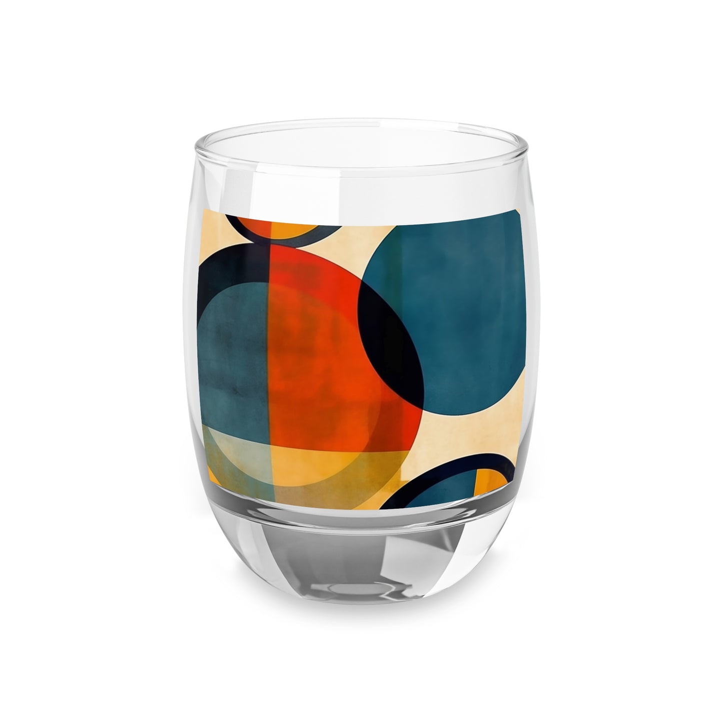 Whiskey Glasses with Geometric Art Influence