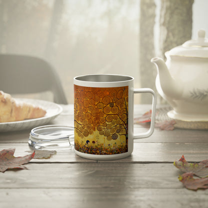 Stoclet Frieze Inspired: Gustav Klimt Tree of Life Insulated Coffee Mug